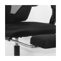 Scaun de gaming ergonomic cu suport de picioare OFF 424 negru - imaginea 3