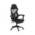 Scaun de gaming ergonomic cu suport de picioare OFF 424 negru