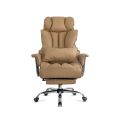 Scaun directorial bej din piele ecologica rezistent pana la 150 de kg OFF 413 - imaginea 3