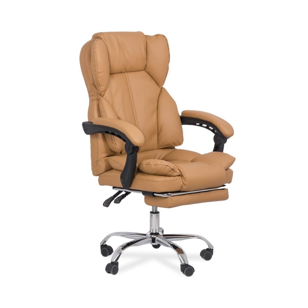 Scaun directorial bej OFF 415 – ergonomic, rabatabil, confort premium