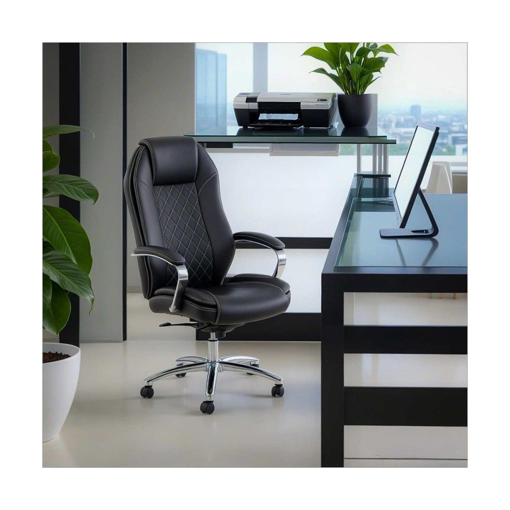 Scaun directorial cu arcuri rezistent 150 KG OFF 313 negru