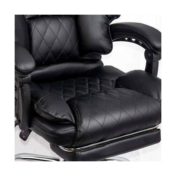 Scaun directorial cu suport de picioare OFF 411 negru