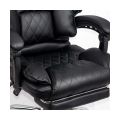 Scaun directorial cu suport de picioare OFF 411 negru - imaginea 3