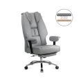 Scaun directorial gri rezistent pana la 150 kg cu suport pentru picioare OFF 421