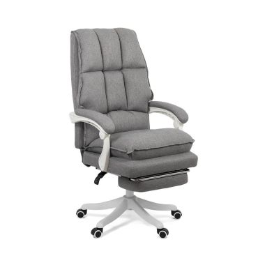 Scaun directorial textil cu suport de picioare OFF 426 gri