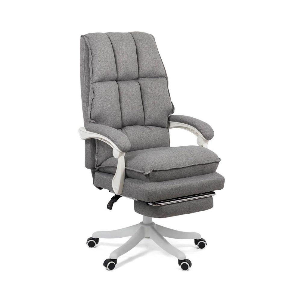 Scaun directorial textil cu suport de picioare OFF 426 gri