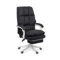 Scaun directorial textil cu suport de picioare OFF 426 negru