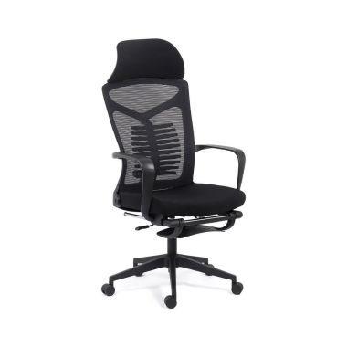 Scaun ergonomic cu spatar rabatabil si suport picioare SYYT 9502 negru