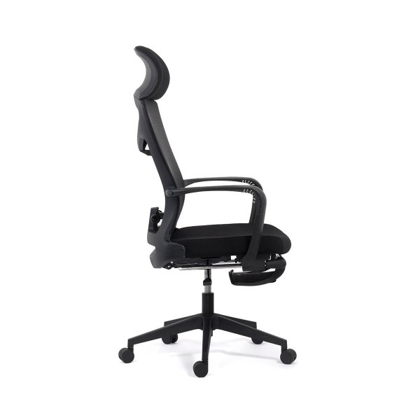 Scaun ergonomic cu spatar rabatabil si suport picioare SYYT 9502 negru