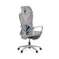 Scaun ergonomic cu spatar rabatabil si suport picioare SYYT 9512 gri - imaginea 2