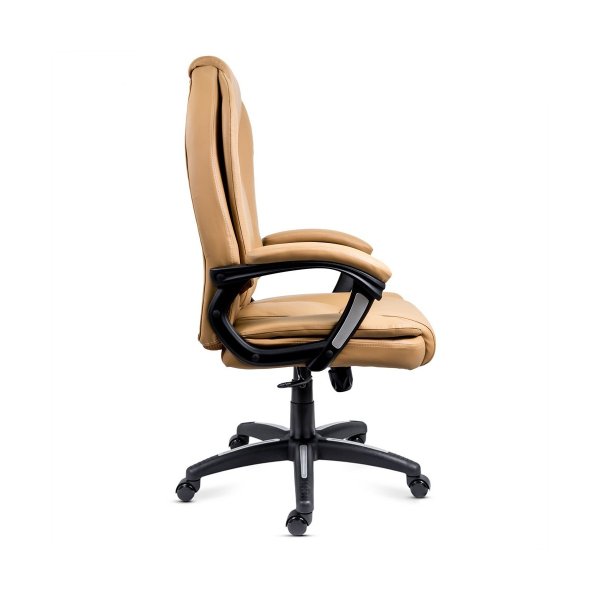 Scaun ergonomic de birou din piele ecologica OFF 356 bej