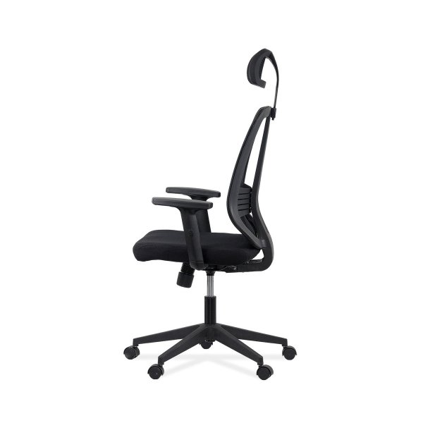 Scaun ergonomic de birou din plasă neagră, cu tetieră și brațe reglabile OFF 402 negru
