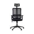 Scaun ergonomic de birou din plasă neagră, cu tetieră și brațe reglabile OFF 402 negru - imaginea 3