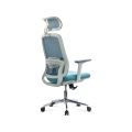 Scaun ergonomic de birou OFF 403 bleu din mesh cu brate reglabile 3D - imaginea 3