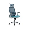 Scaun ergonomic de birou OFF 403 bleu din mesh cu brate reglabile 3D