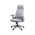 Scaun ergonomic din mesh cu suport lombar si tetiera SYYT 9514 gri - imaginea 2