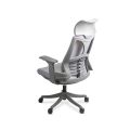 Scaun ergonomic din mesh cu suport lombar si tetiera SYYT 9514 gri - imaginea 3