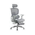 Scaun ergonomic gri din mesh rezistent la 150 kg cu funcție de masaj lombar cu încălzire SYYT 9521 - imaginea 2