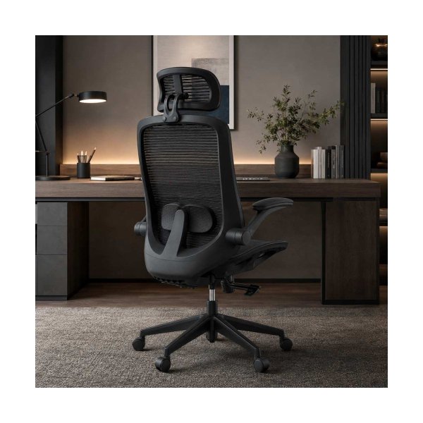 Scaun ergonomic multifunctional cu brate rabatabile SYYT 9509 negru