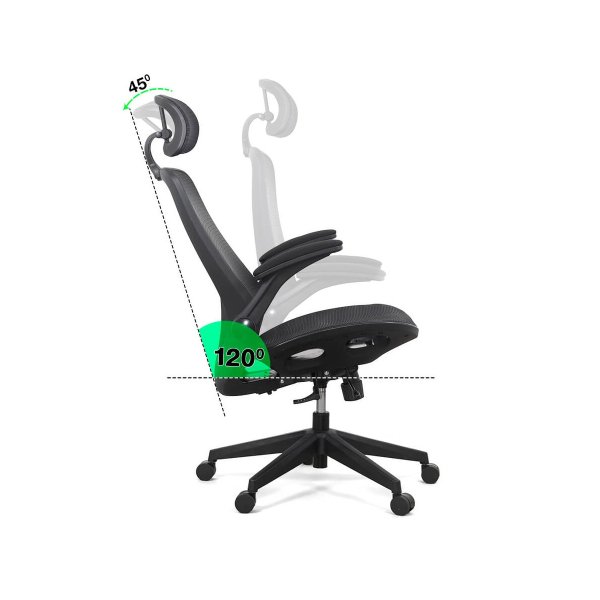 Scaun ergonomic multifunctional cu brate rabatabile SYYT 9509 negru