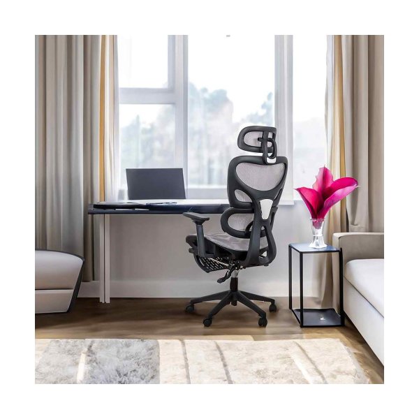 Scaun ergonomic multifunctional cu brate reglabile SYYT 9508 gri