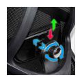Scaun ergonomic negru cu tetiera reglabila si suport lombar OFF 987 - imaginea 3