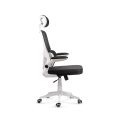 Scaun ergonomic pentru birou cu suport lombar si brate rabatabile OFF 432 negru - imaginea 2