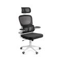 Scaun ergonomic pentru birou cu suport lombar si brate rabatabile OFF 432 negru