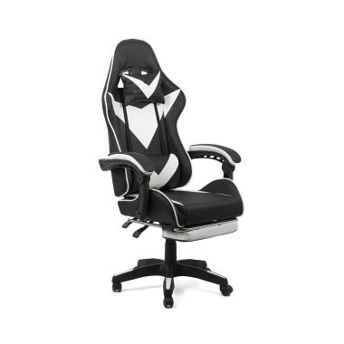 Scaun gaming alb/negru OFF 299