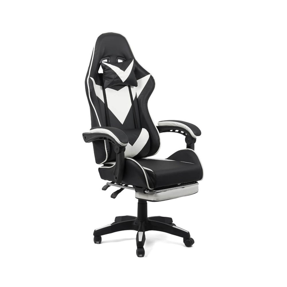 Scaun gaming alb/negru OFF 299