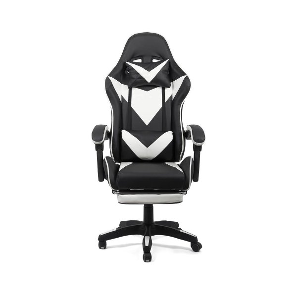 Scaun gaming alb/negru OFF 299