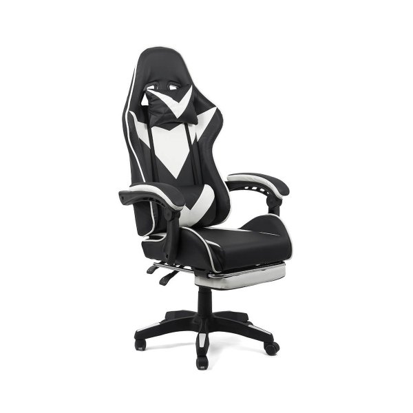 Scaun gaming alb/negru OFF 299