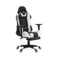 Scaun gaming cu spatar rabatabil si cotiere reglabile OFF 307 alb - imaginea 1