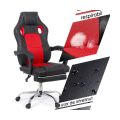 Scaun Gaming de birou cu suport de picioare OFF 3091 rosu - imaginea 3