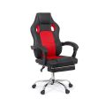 Scaun Gaming de birou cu suport de picioare OFF 3091 rosu