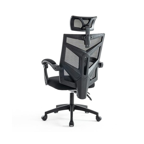 Scaun gaming negru din mesh, ergonomic si rabatabil OFF 434