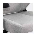 Scaun gaming textil cu cotiere 4D si suport lombar integrat OFF 297 gri - imaginea 2