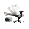 Scaun gaming textil cu cotiere 4D si suport lombar integrat OFF 297 gri - imaginea 3