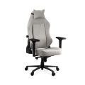 Scaun gaming textil cu cotiere 4D si suport lombar integrat OFF 297 gri - imaginea 1