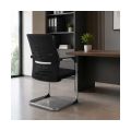 Scaun vizitator din mesh cu cadru tip sanie OFF 807 negru - imaginea 2