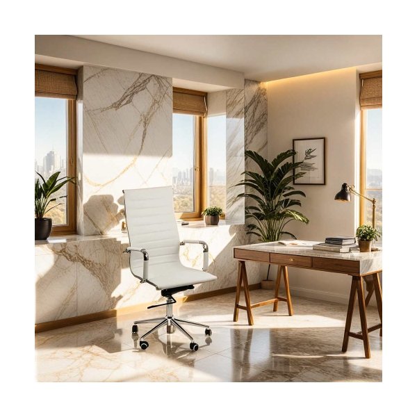 Scaune directoriale OFF 802 alb